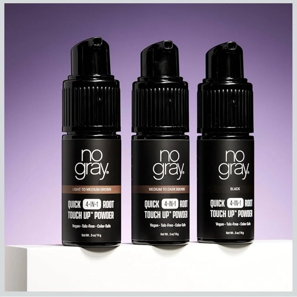No Gray Black Quick 4-in-1 Root Touch Up Powder